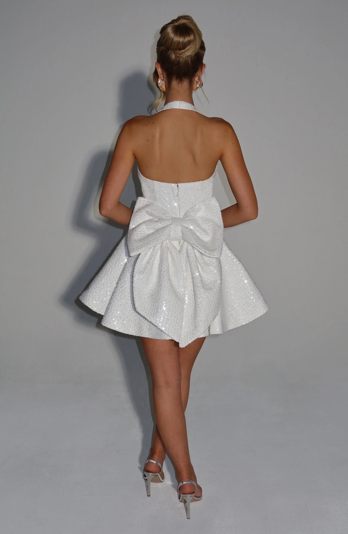 Georgette Mini Dress - Ivory