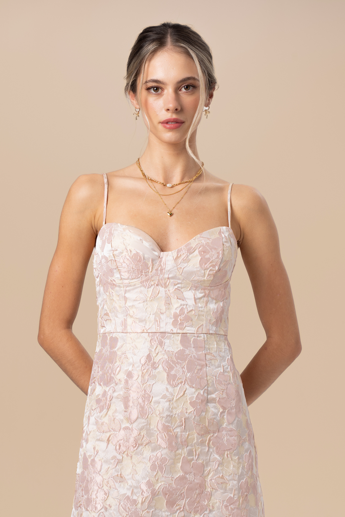 Louise Blush Maxi Dress