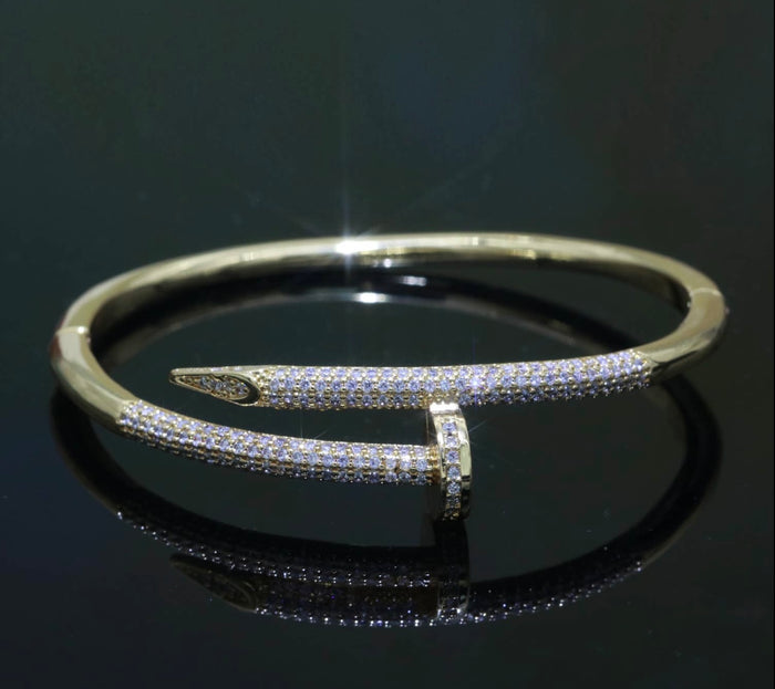 CC CZ Nail bracelet