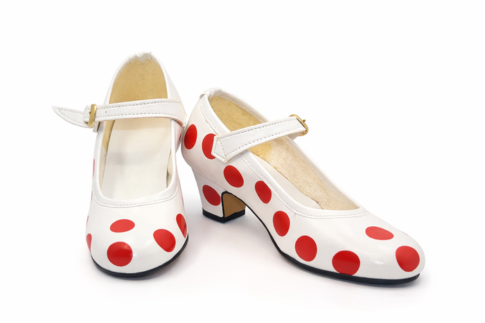 Chaussures de danse enfant - Pois Rouge