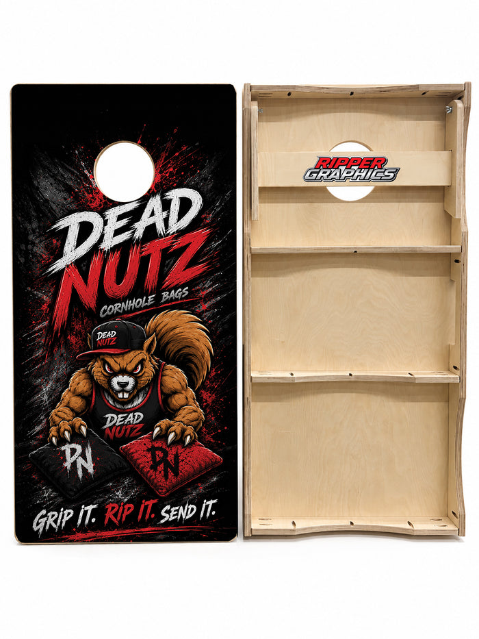 Dead Nutz Bags Cornhole Design