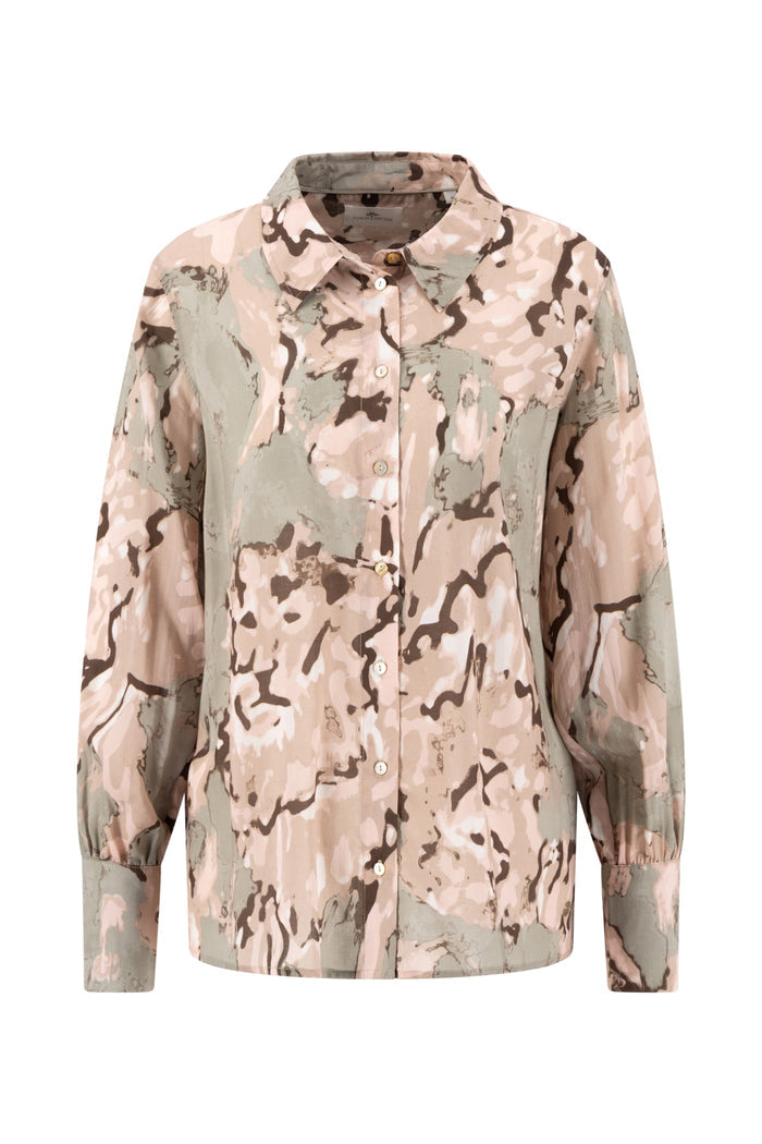 Fynch Hatton 2609 1972 Blouse Lion Dusty Green by Fynch Hatton Shop Fynch Hatton at Dotique