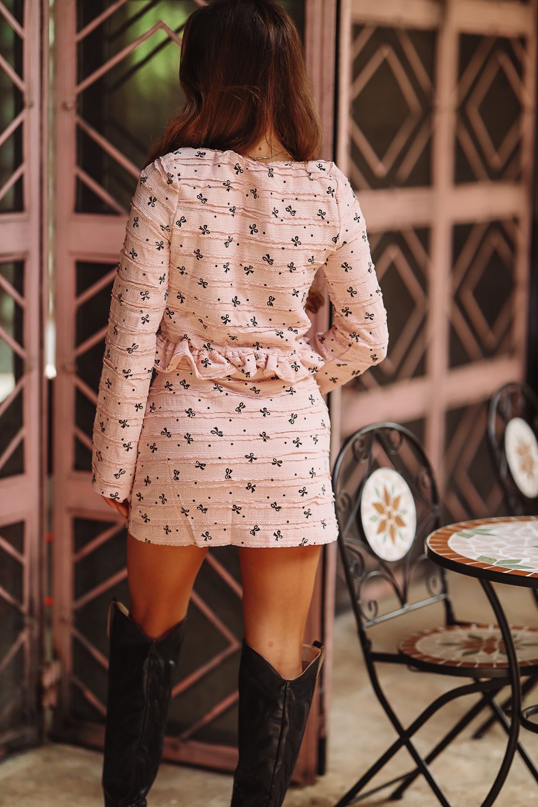 Ribbons and Ruffles Mini Skirt - Pink (FINAL SALE)