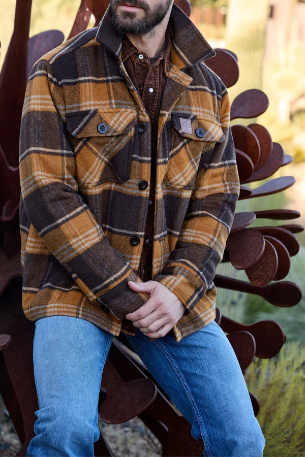 Kimes Ranch Men's Marquette Wool Jacket in Brown