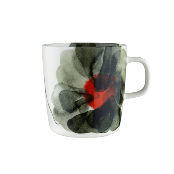 Marimekko Oiva / Valssi Mug in Forest Green and Tomato Red Eleish Van Breems Home