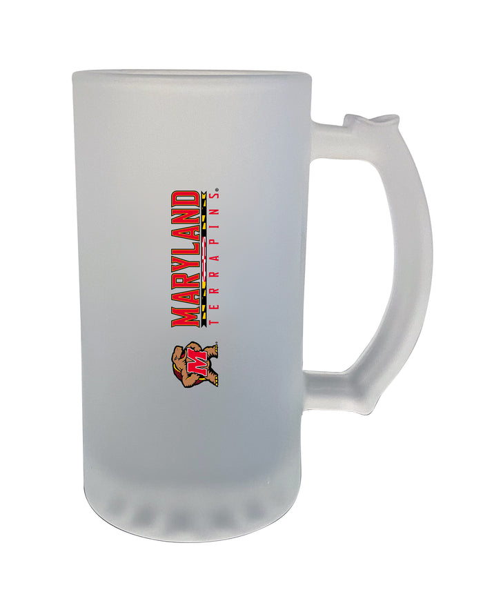Maryland Terrapins 16oz Frosted Glass Mug