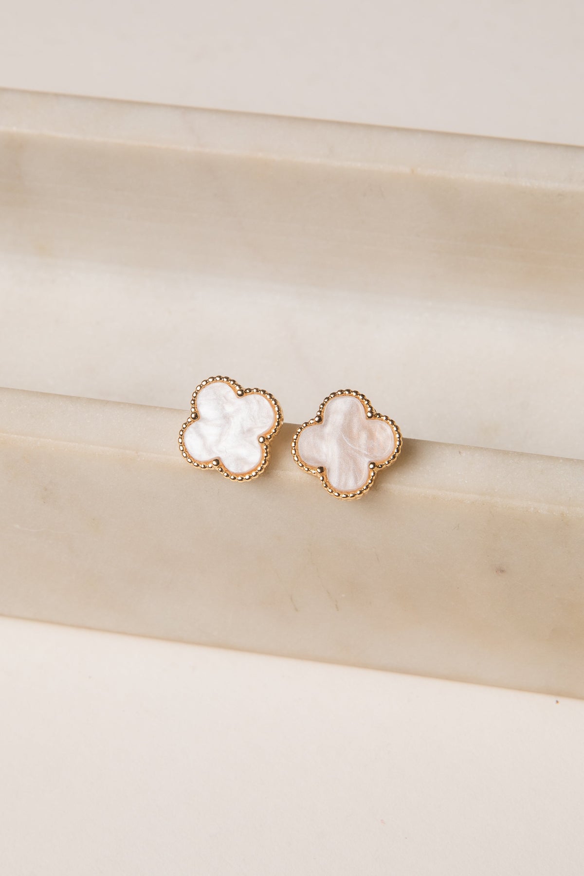 Audrey Quatrefoil Stud Earrings