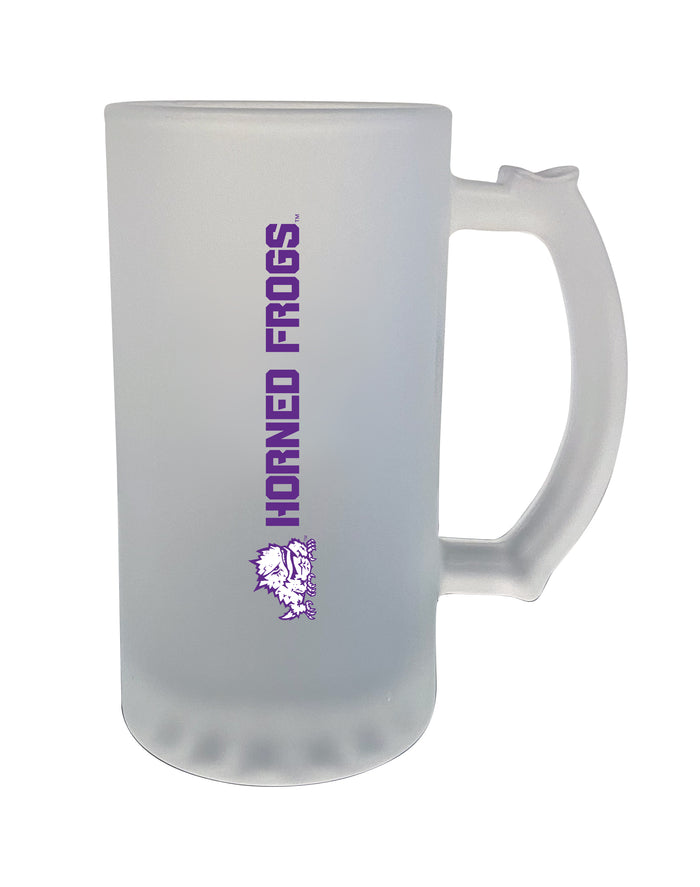 Texas Christian University Horned Frogs 16oz Frosted Glass Mug
