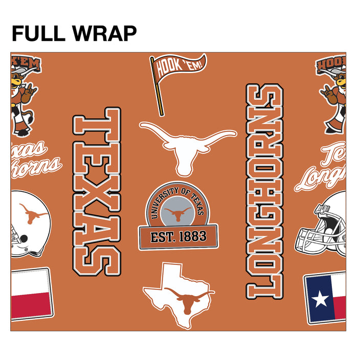 University of Texas 24oz. Stainless Steel Bottle - Sticker Style Wrap