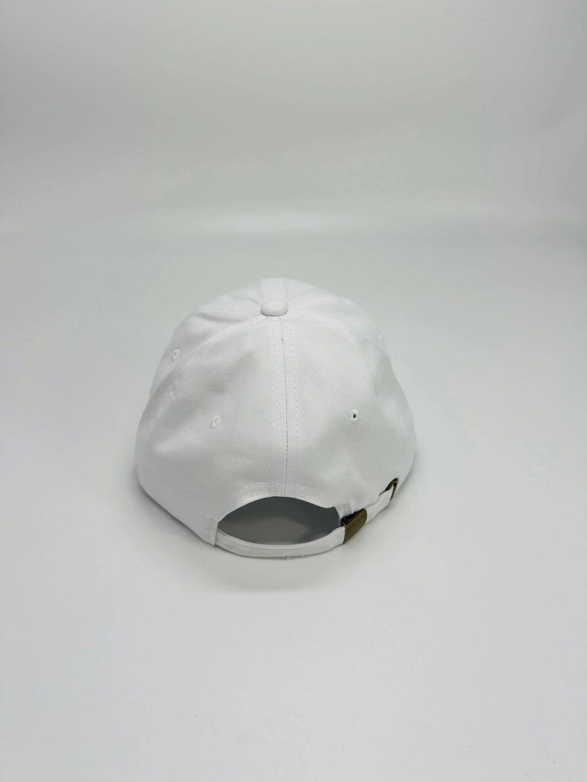White Baseball Cap with Gold Embroidery – Urban Elite