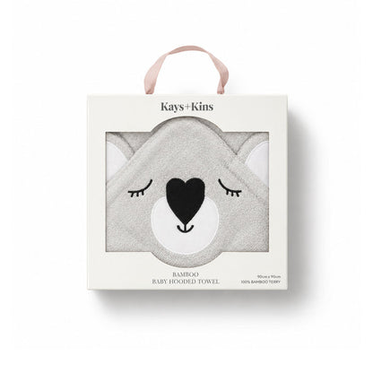 100% Bamboo Hooded Towel - Koala