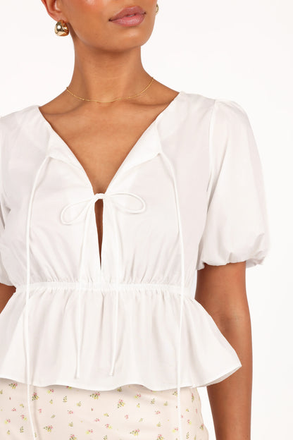 Pippi Top - Cloud White