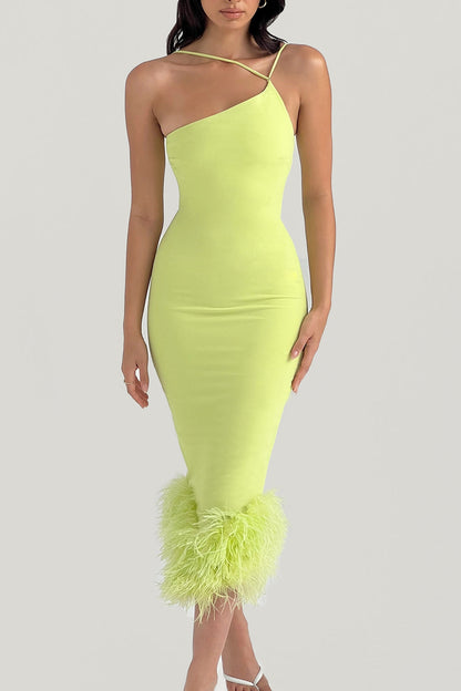 lime midi dress