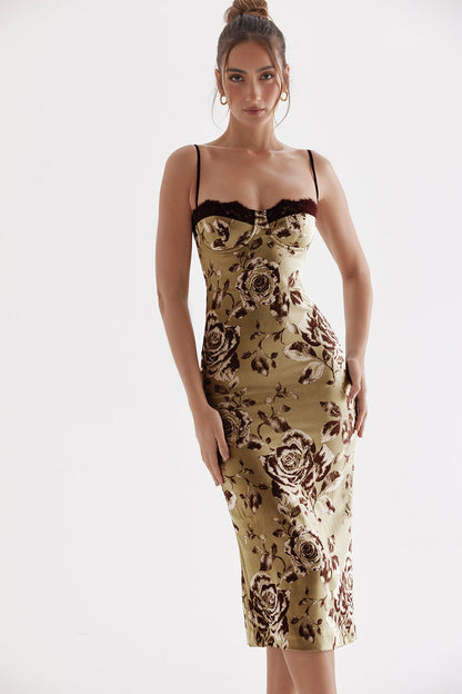floral print midi dress