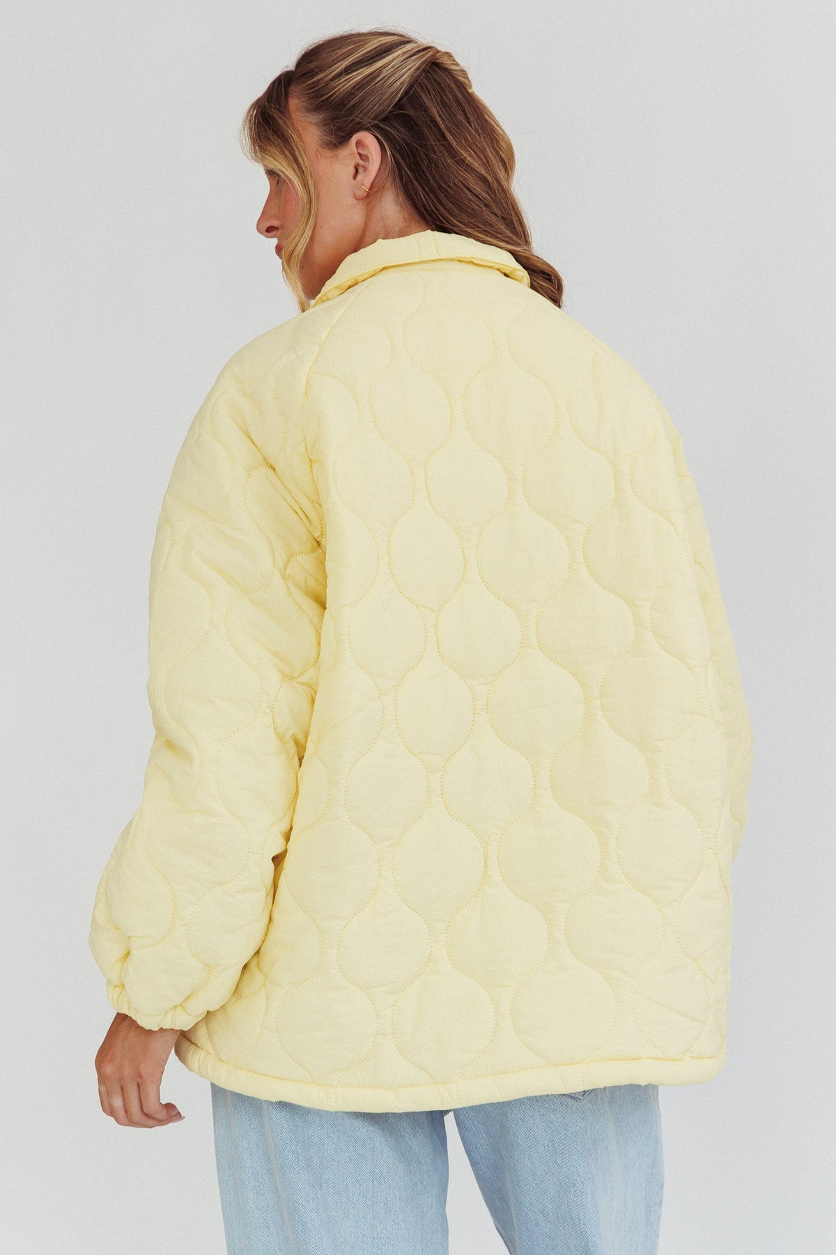 By The Fireplace Quilted Puffer Jacket Butter