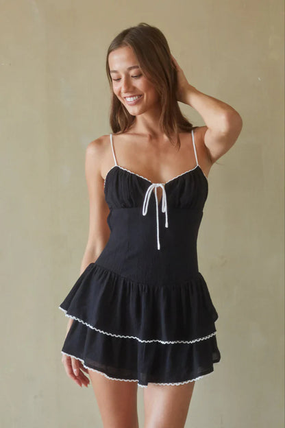 Fiorella Open Back Mini Dress