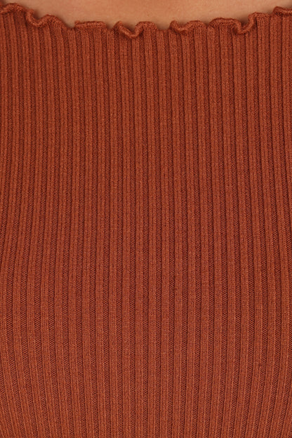 Kya Knit Top - Rust
