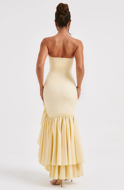 Angelina Maxi Dress - Lemon