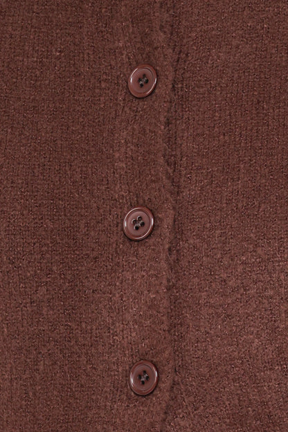 Lilith Knit Top - Chocolate Brown