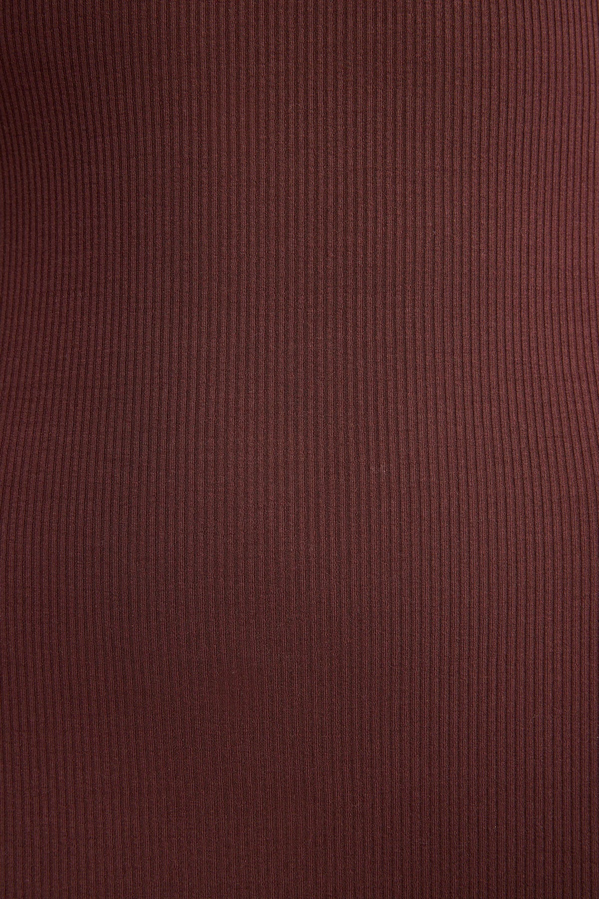 Modal Scoop-Neck Maxi Dress in Chocolate
