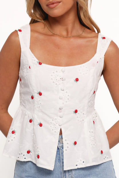 Estelle Top - White