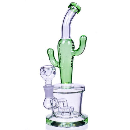 9" Cactus Bong Circle Perc