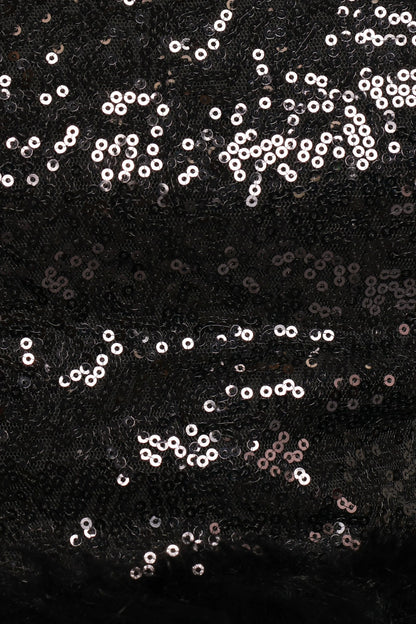 Della Sequin Halter Top - Black