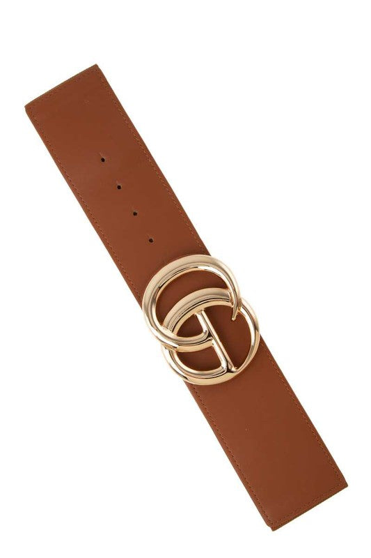 Luxury Sculpted GG Buckle Waist Belt