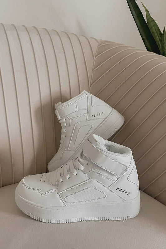 Cora High Top Sneakers in White