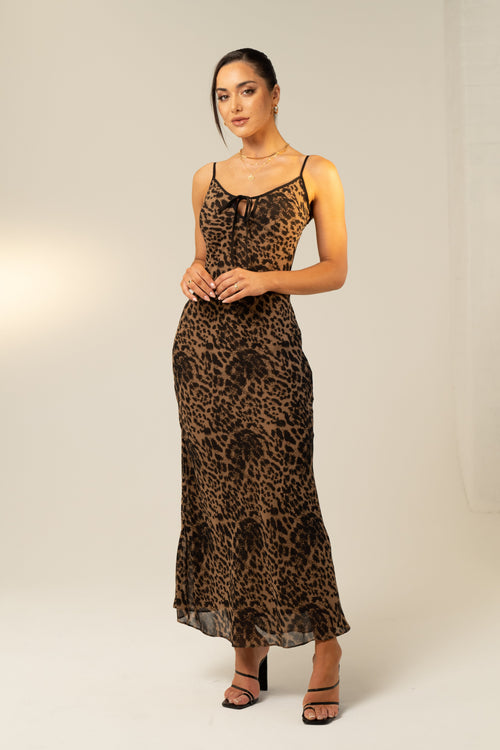 Alexis Maxi Leopard Print Dress