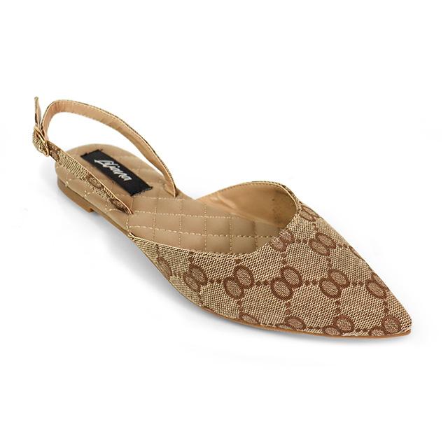 Ruchel Slingback Flat Monogram