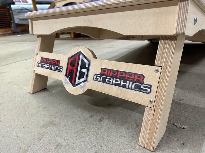 12" x 24" MINI UV Direct Print Baltic Birch Cornhole Tops With Poly