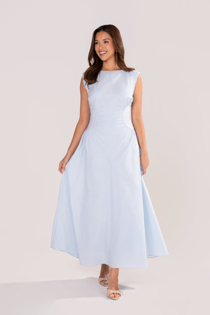 Josephine Baby Blue Classic Maxi Dress