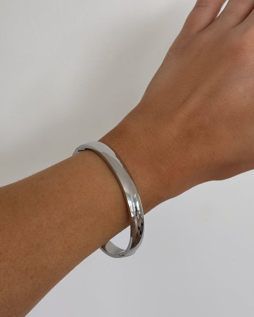 Tatum Silver Bangle
