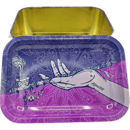 Afghan Hemp Lunchbox Rolling Tray + Wraps Combo