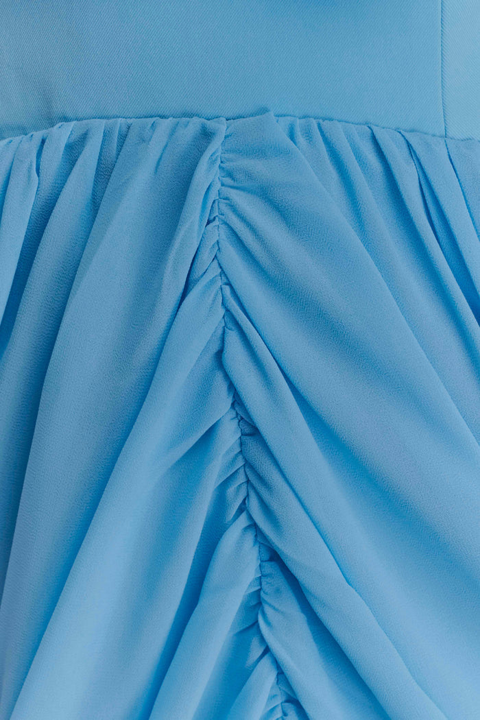 Alex Chiffon Maxi Dress - Blue