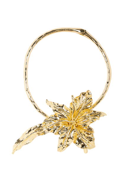 Allona Floral Choker - Gold