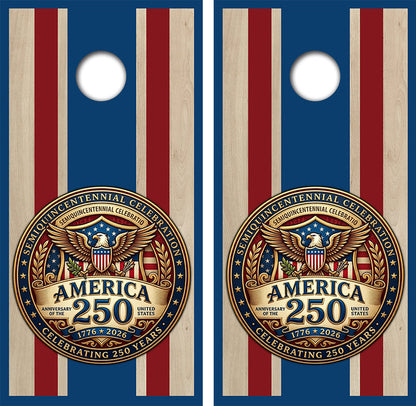 Americas 250 Anniversary Cornhole Design