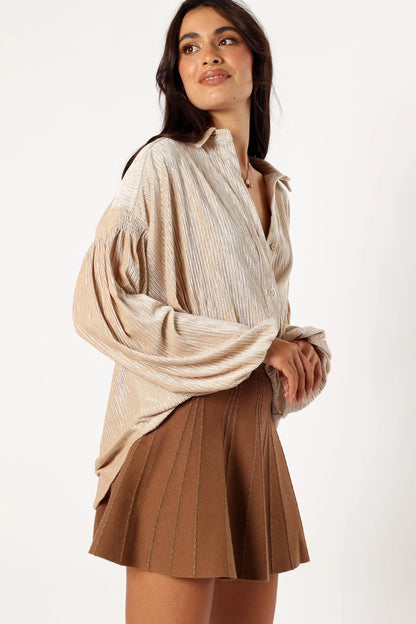 Cadence Long Sleeve Top - Cream