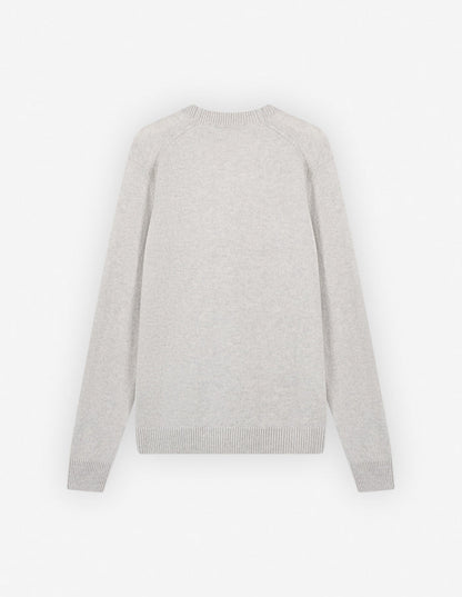 Baby Fox Patch Regular Cardigan Light Grey Melange