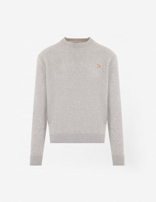 Baby Fox Patch Regular Jumper Light Grey Melange