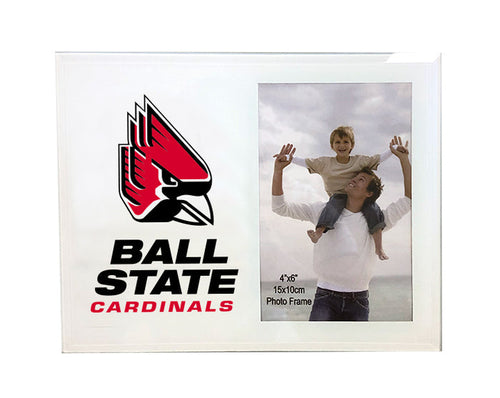 Ball State Photo Frame - Mascot Logo & Wordmark