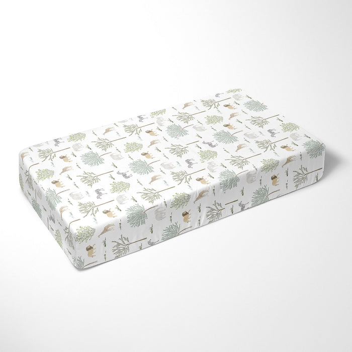 Bamboo Crib Sheet - Safari Wonders