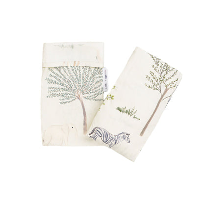 Bamboo Crib Sheet - Safari Wonders