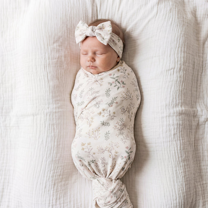 Bamboo Luxe Swaddle Set - Petite Blossom