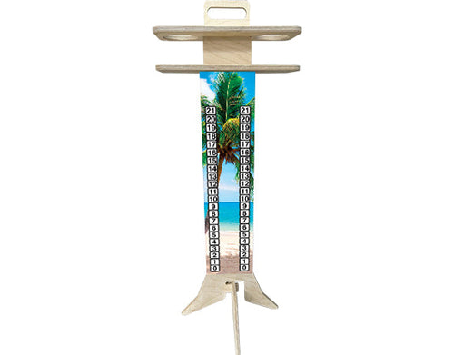Beach Theme Score Keeper 1/2" Baltic Birch UV Direct Printed Double Sided