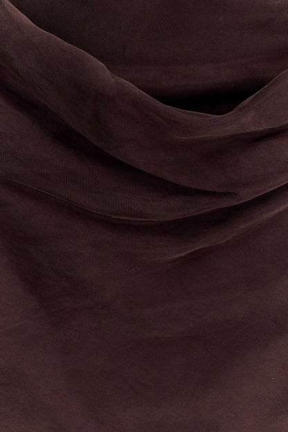 Bexley Draped Mini Dress - Dark Chocolate
