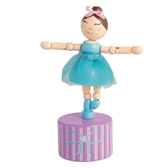 Blue Ballerina Wooden Toy