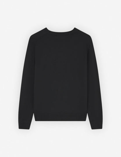 Bold Fox Head Patch Regular Jumper Black