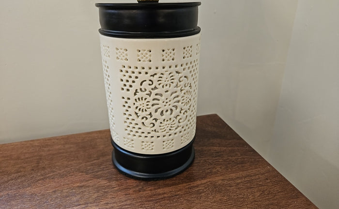 Bone China Pierced Night Light Lamp